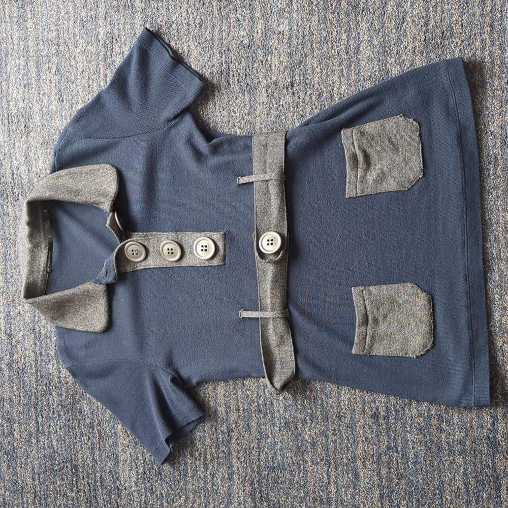 Designer short sleeve Italian sweater mod